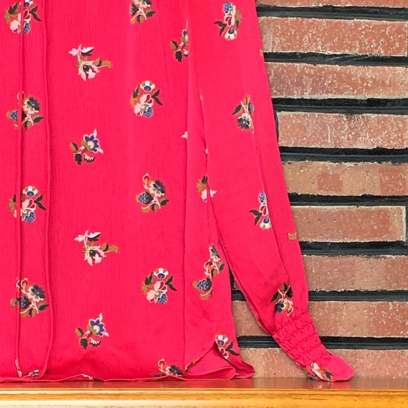 Ann Taylor Pink Floral Blouse SZ-XS - Picture 3 of 5